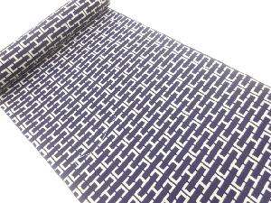 アンティーク　抽象模様浴衣地反物